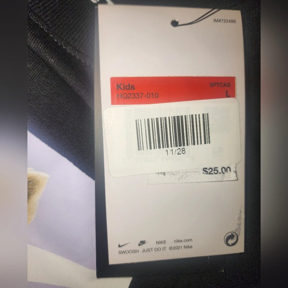 Nike Kids Blue Tie-Dye and Black Graphic Tees Size Large Kids - Picture 7 of 7